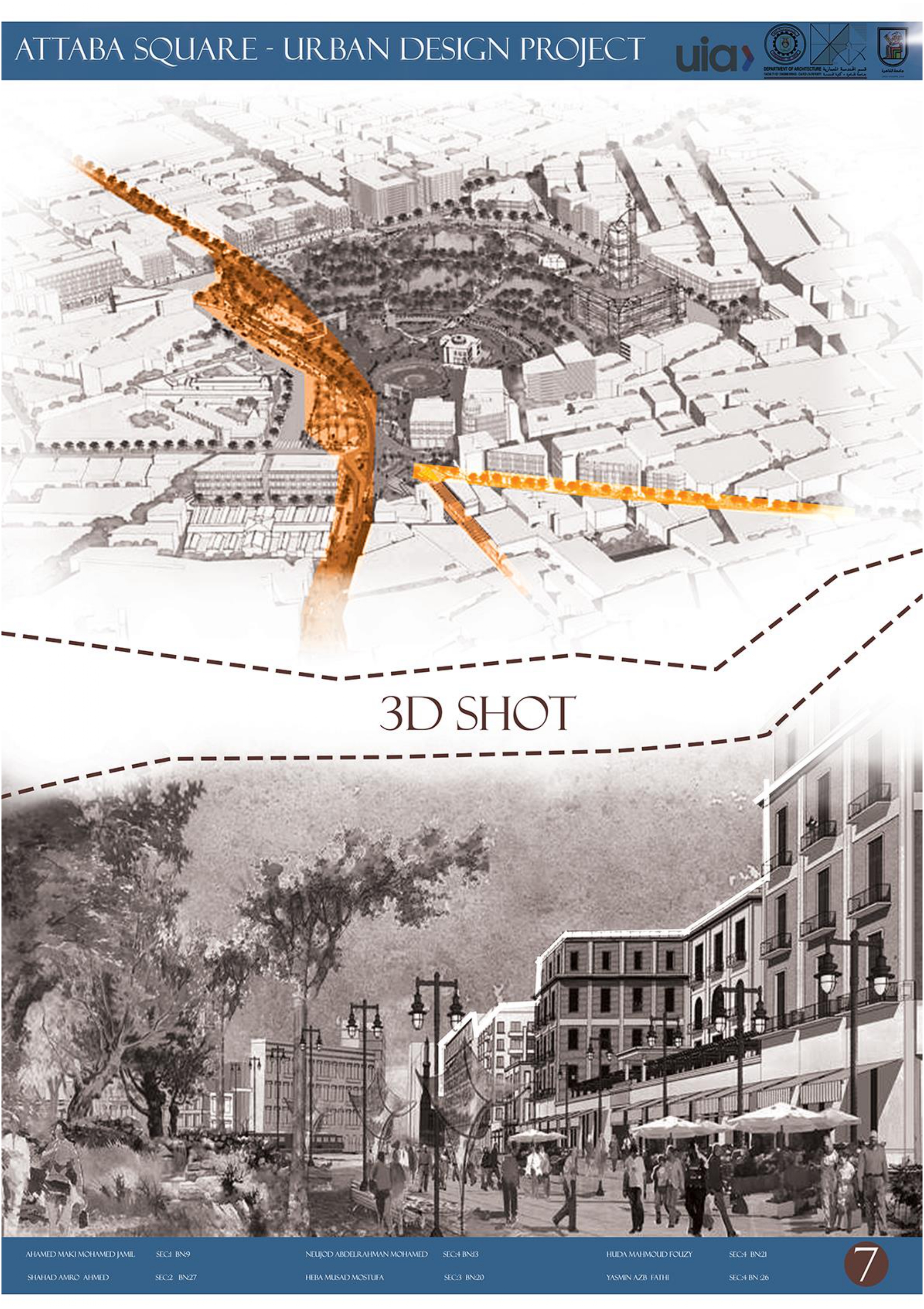Attaba Square 城市测量项目分析丨开罗大学工程学院建筑系-11