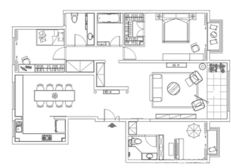 160㎡北欧风家居，舒适与实用完美融合-5