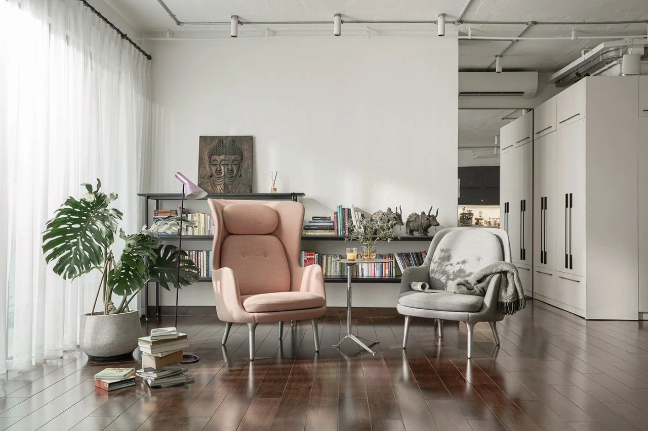 白色简约单身公寓室内设计丨注重人文情怀的现代室内设计社-15