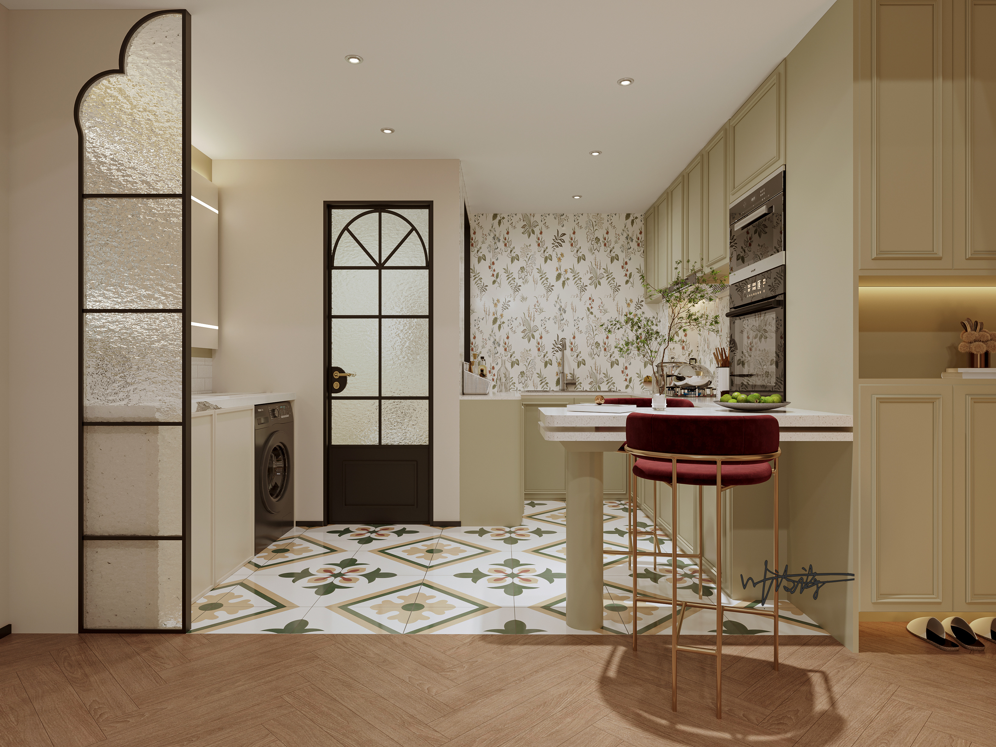 家装设计|治愈系轻法式奶油风-1