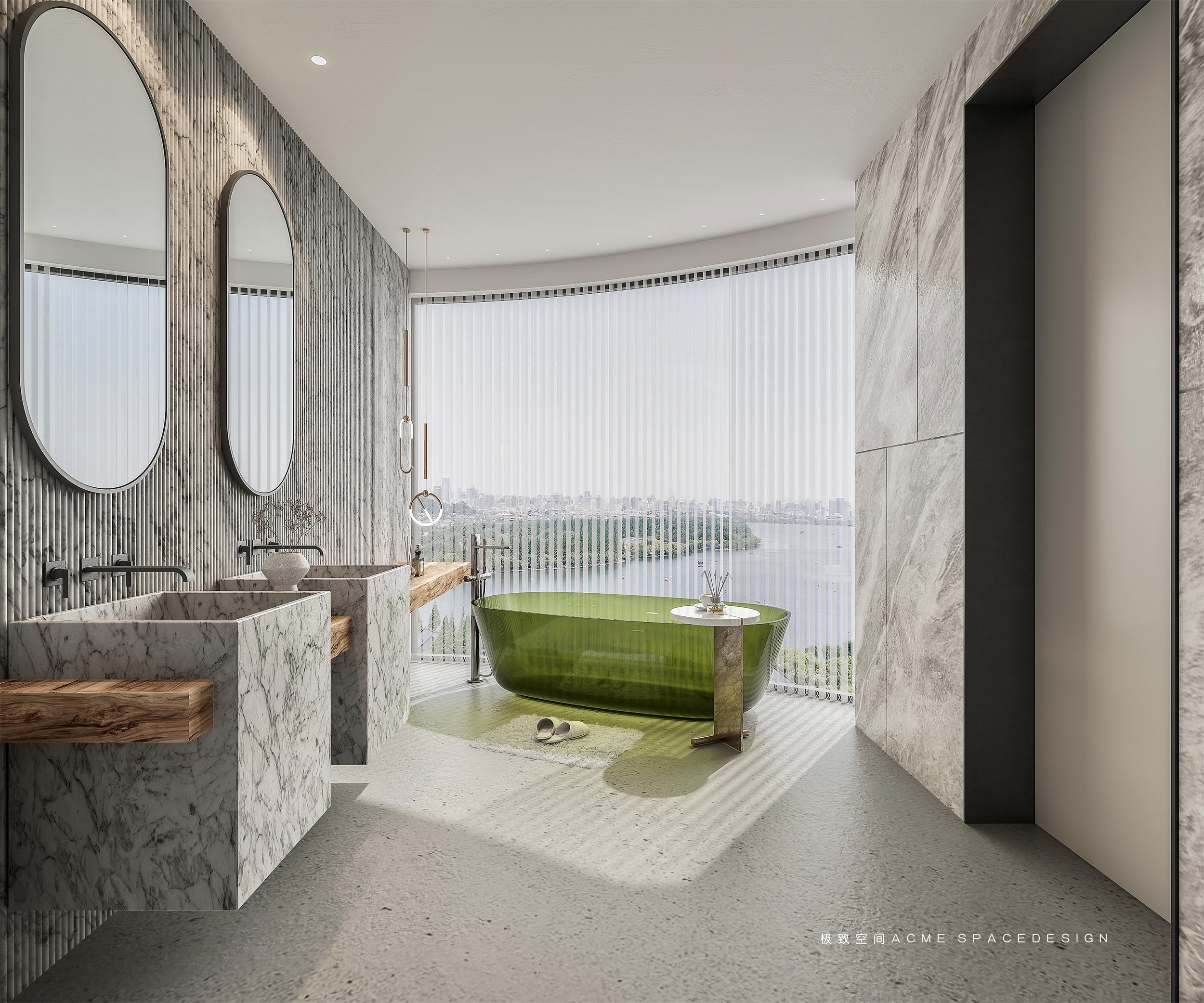 回归自然的简约原木风住宅设计-11