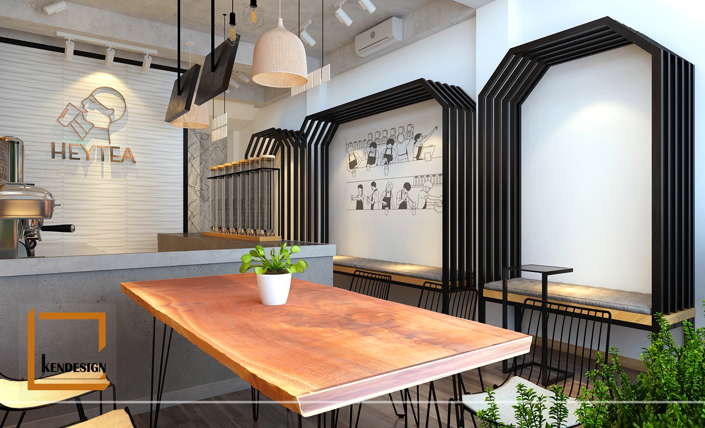 Heytea Nguyễn Khuyến奶茶店室内设计丨Kendesign-7