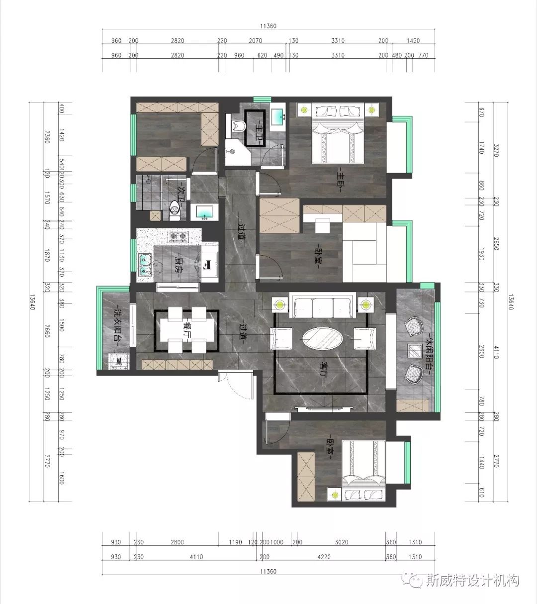 万达 one 现代轻奢风,付必正设计师的完美呈现-39
