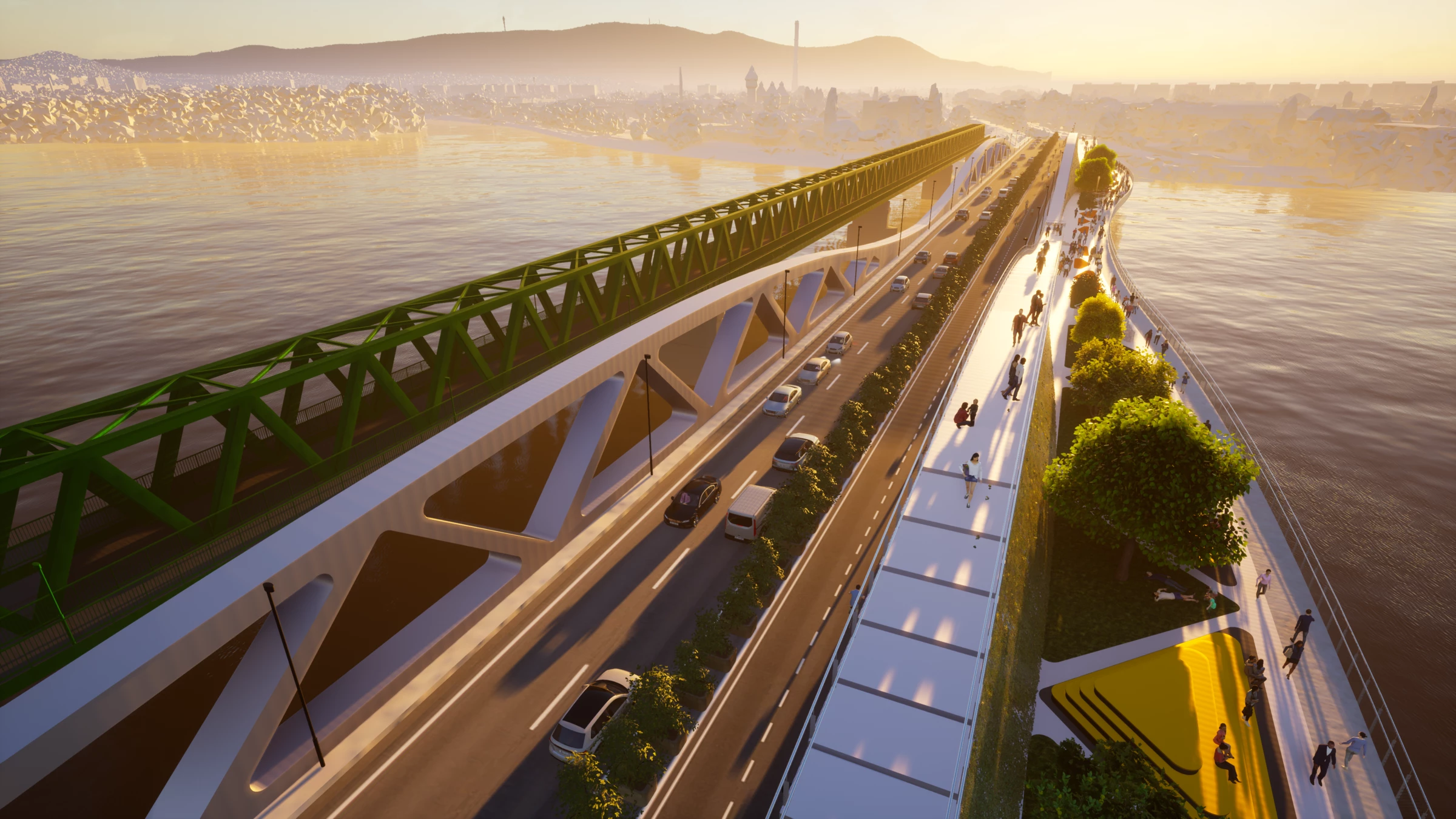 Chameleon 城市桥梁丨匈牙利布达佩斯-57