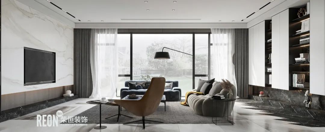现代简约风家居设计,三壹设王均打造 468㎡岁月传奇-13
