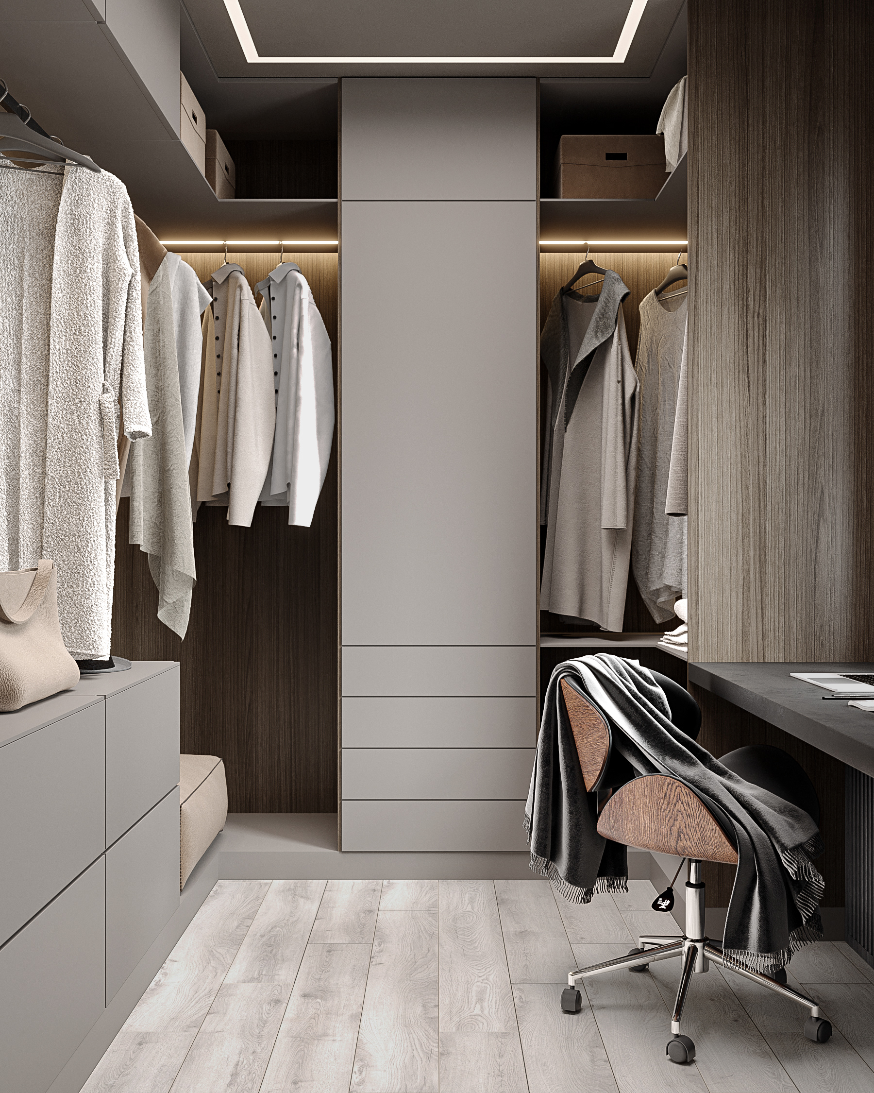 Monochrome minimalistic apartment-13