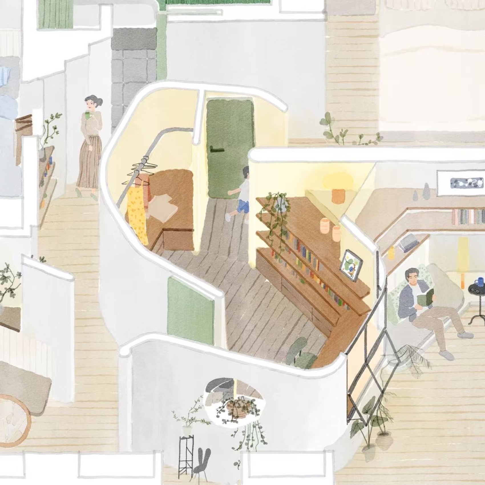 茧宅:刘女士家丨中国北京丨金秋野建筑工作室-80