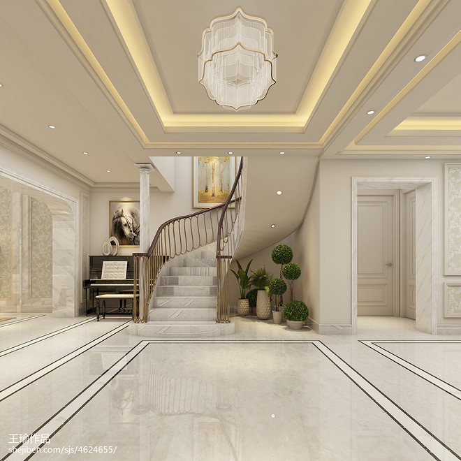 别墅豪宅381平米装修案例  北京香江花园丨中国北京-14