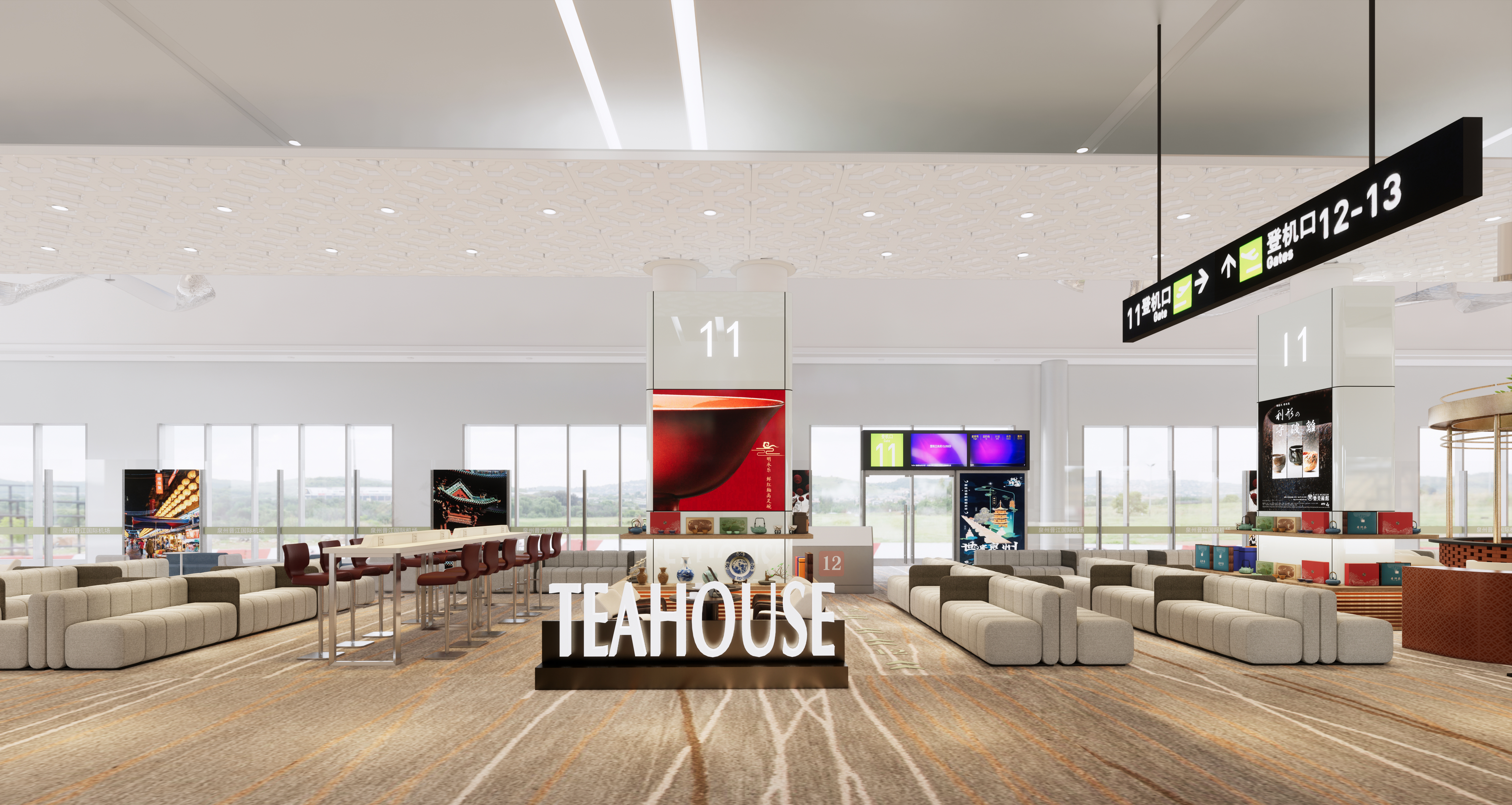 机场候机厅室内设计丨中国泉州-14