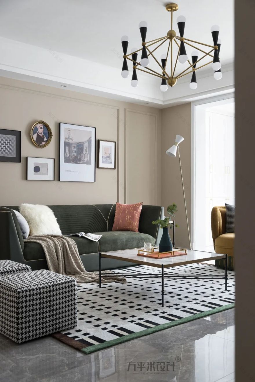 轻美式混搭,粉色温馨的新家设计-49