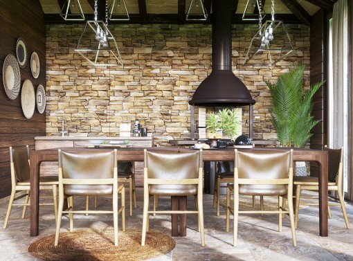 乡村别墅,郊区别墅的桑拿房及配套空间-15