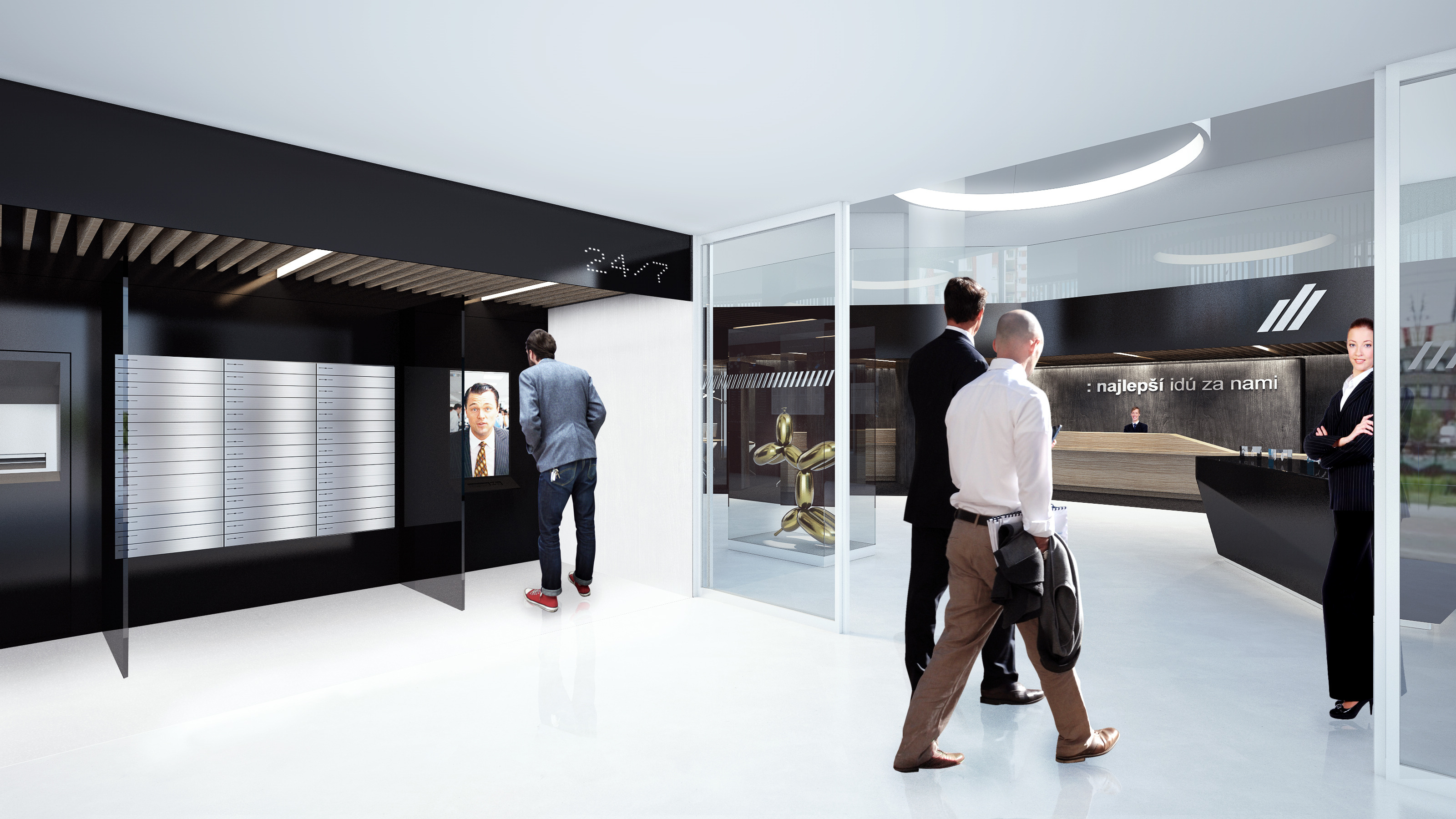 Tatra banka 新分行设计 | 现代、创新、互动-12