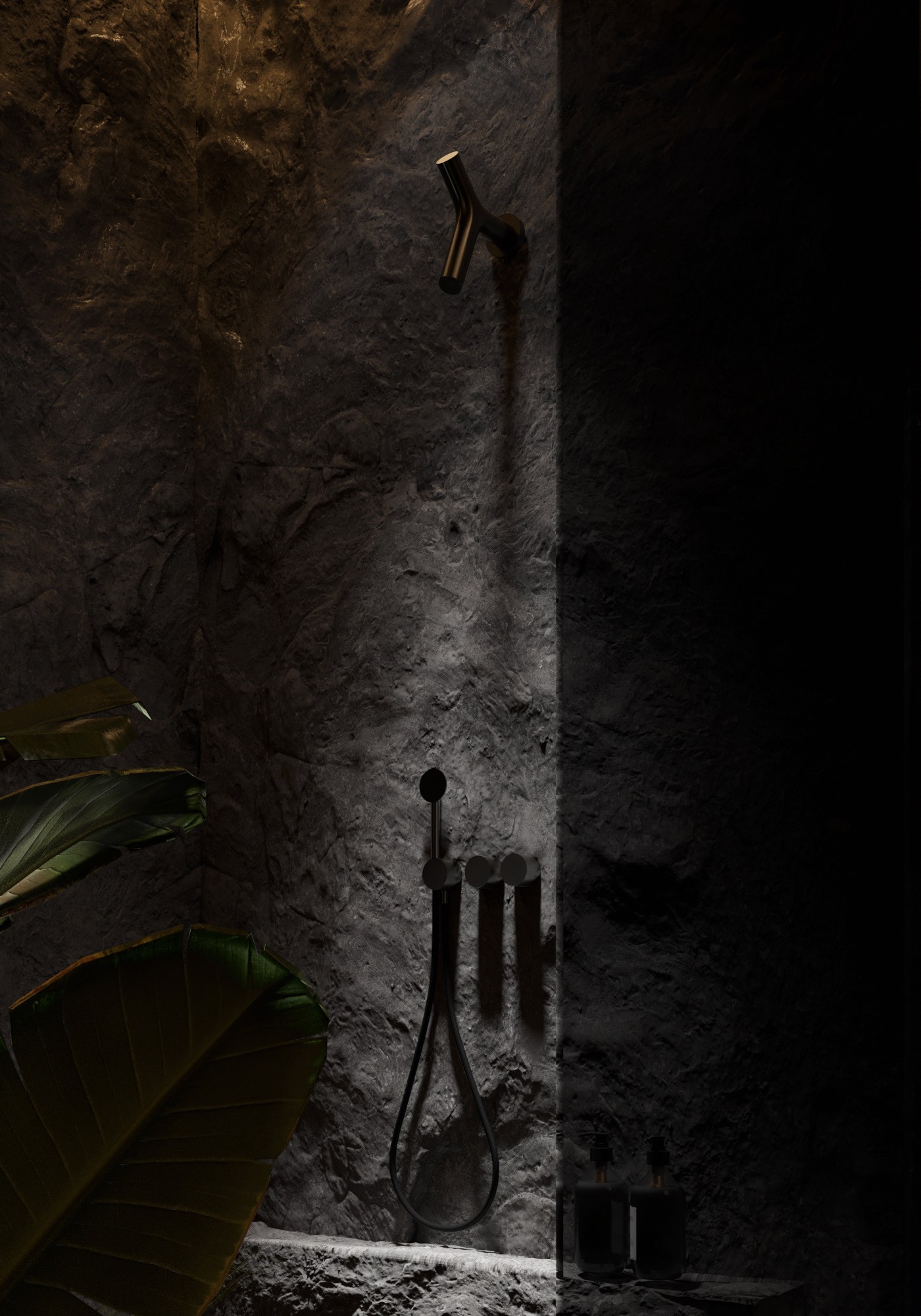 高级黑 极简别墅设计！-45