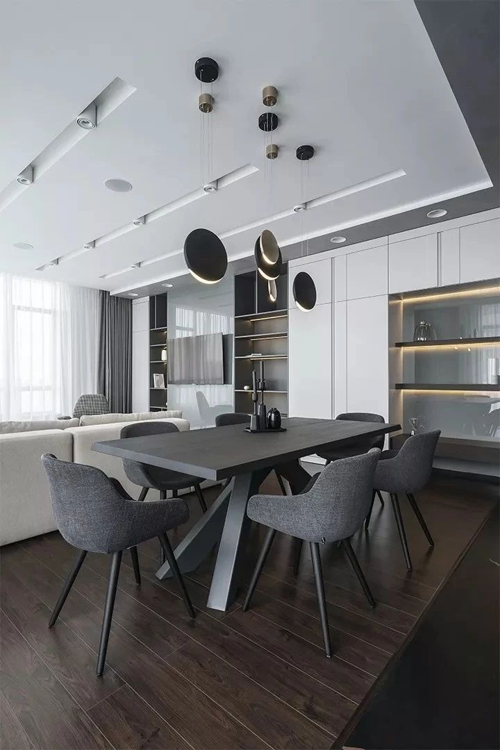 高级灰撞色搭配室内设计-47