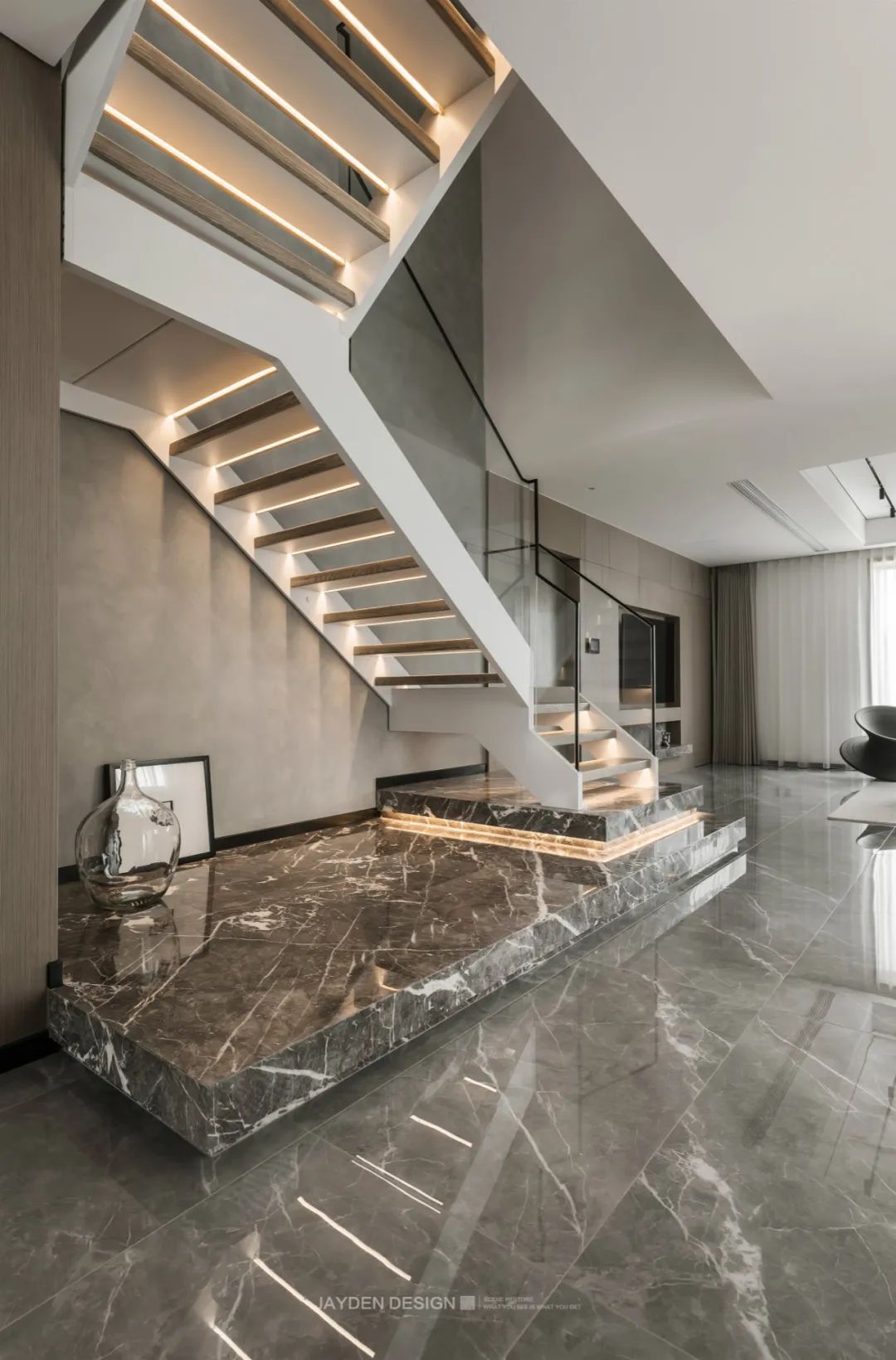 简狄实景案例|《光影之境》|双客厅+三面落地窗,凌空而居,不亦乐乎。-105