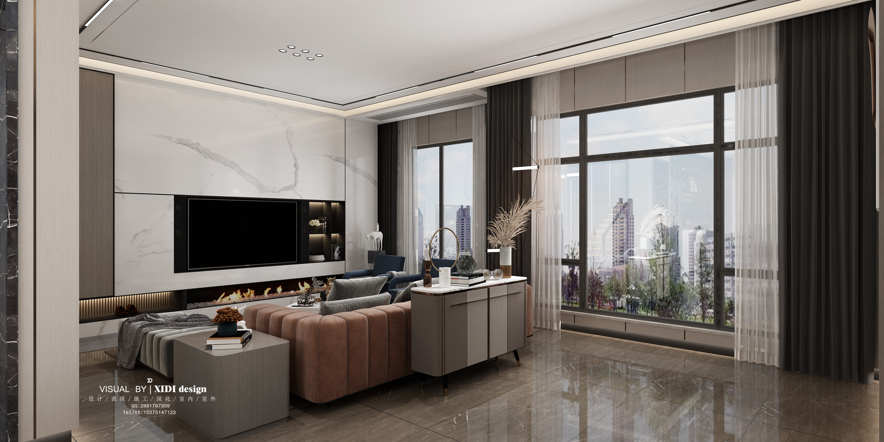 现代轻奢无主灯别墅                     -0