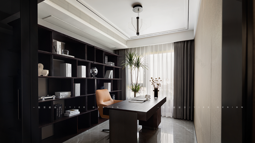 风随影动,黑白写意水墨画之居-18