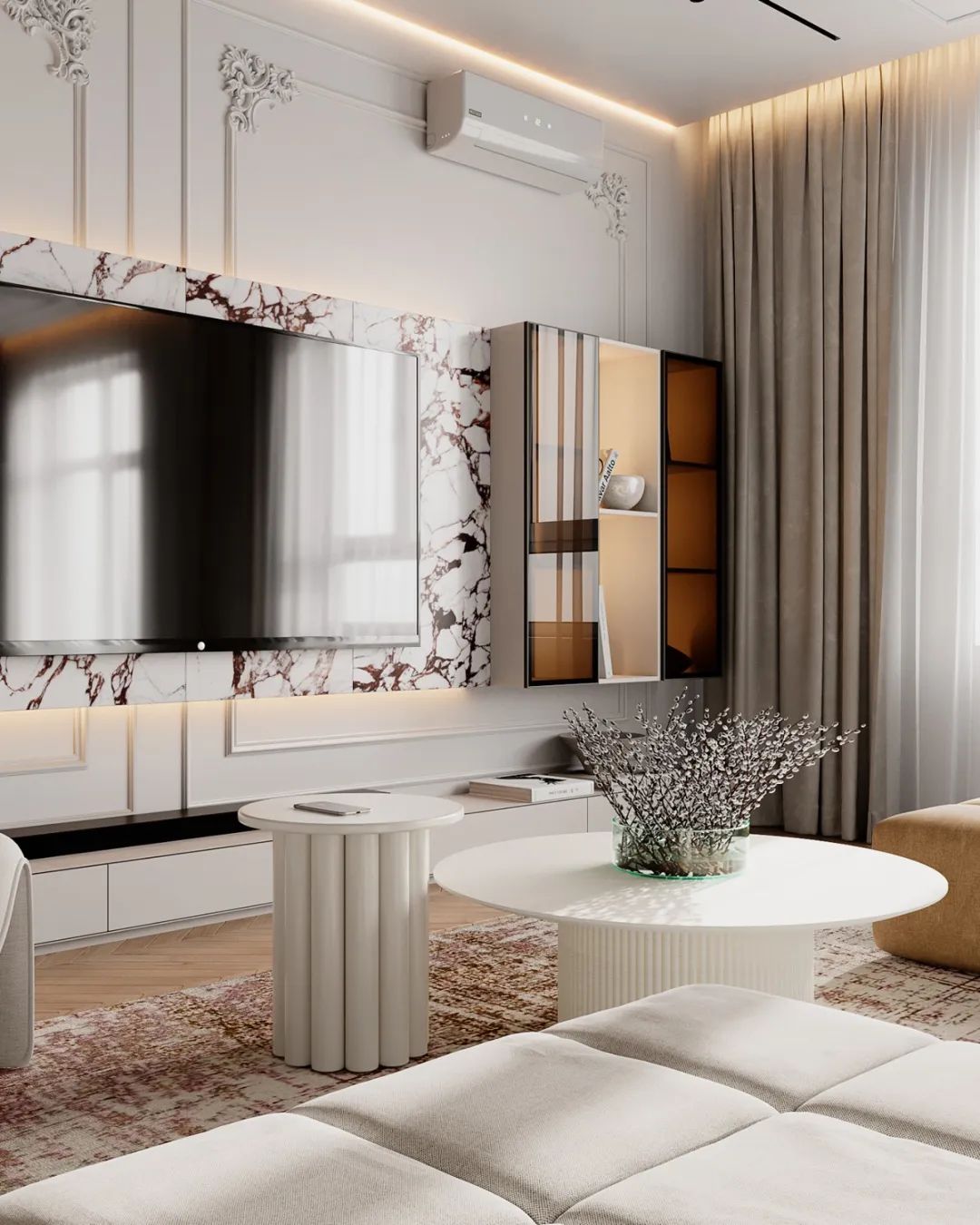 简约轻奢大平层设计丨BODES Studio-8