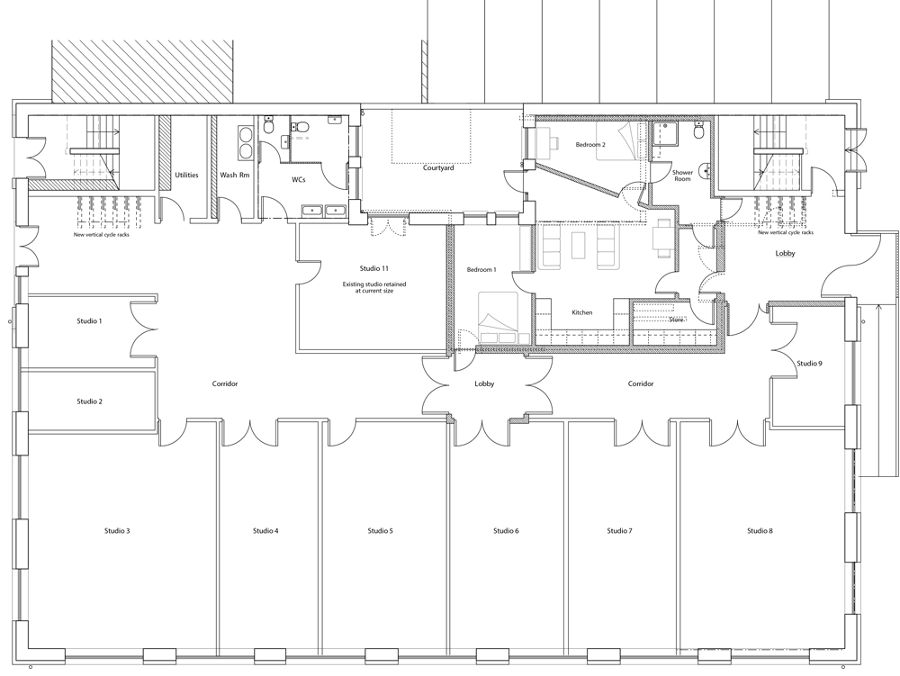 伦敦黛博拉大厦艺术慈善空间改造-28