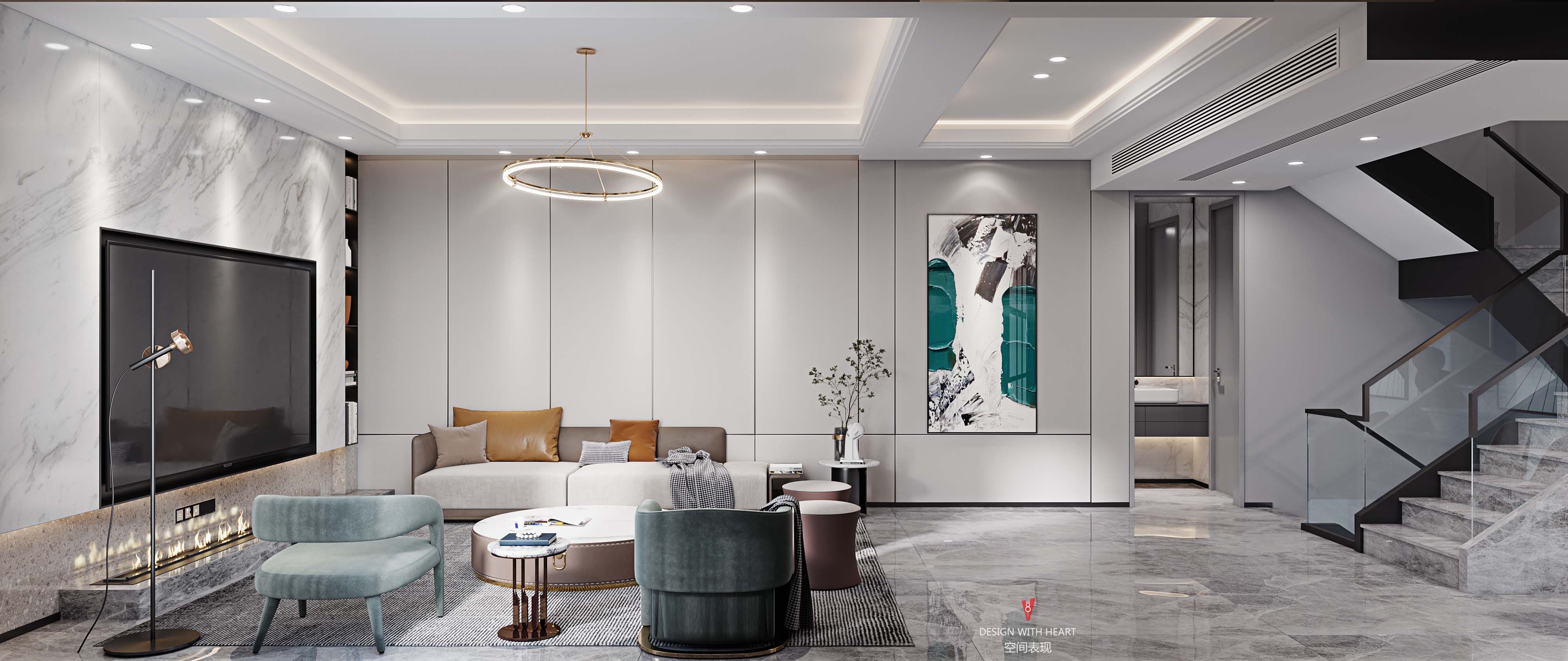 轻奢大境天成住宅设计-1