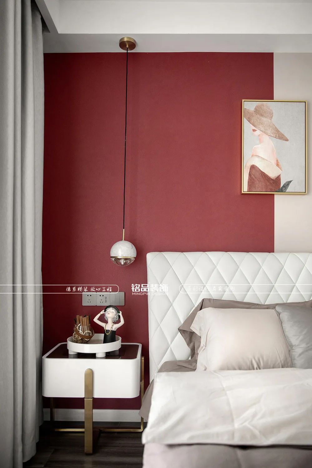 77平美式轻奢公寓设计丨铭品装饰-38