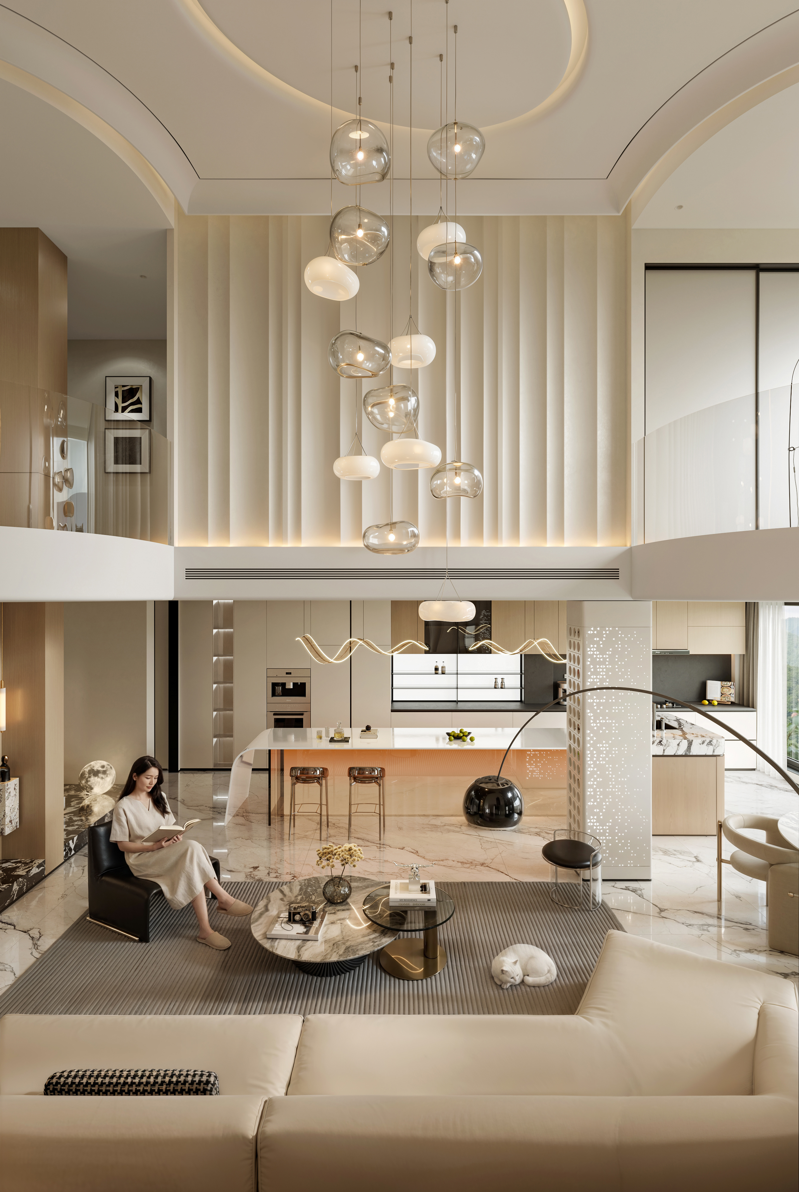 现代挑空别墅 别墅 -1