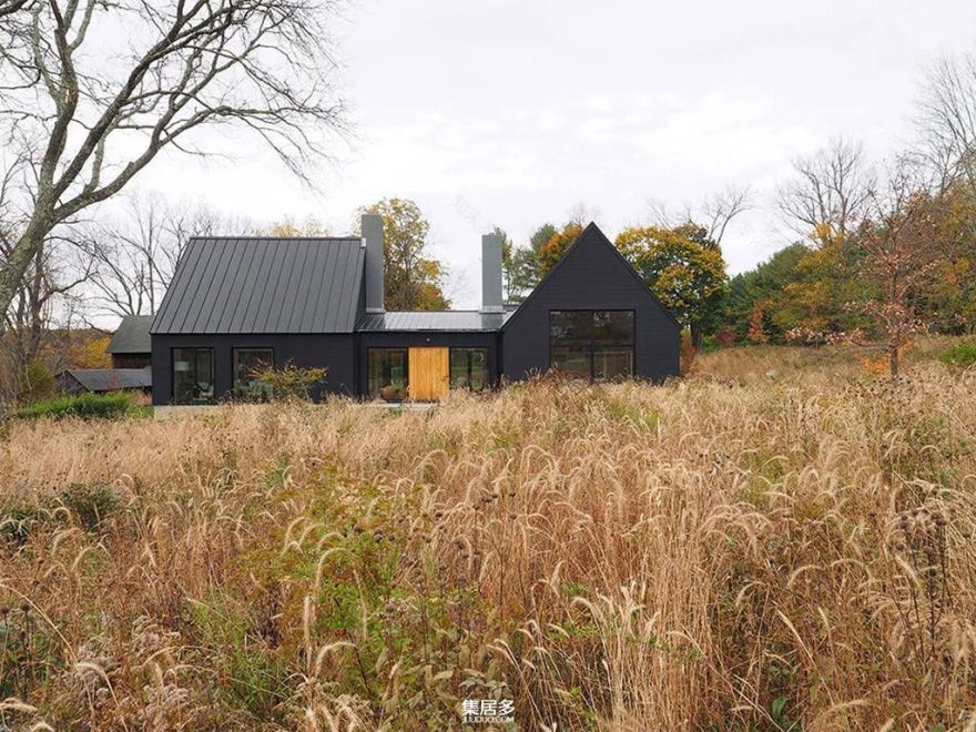 纽约州北部现代黑色小屋设计丨美国纽约-26