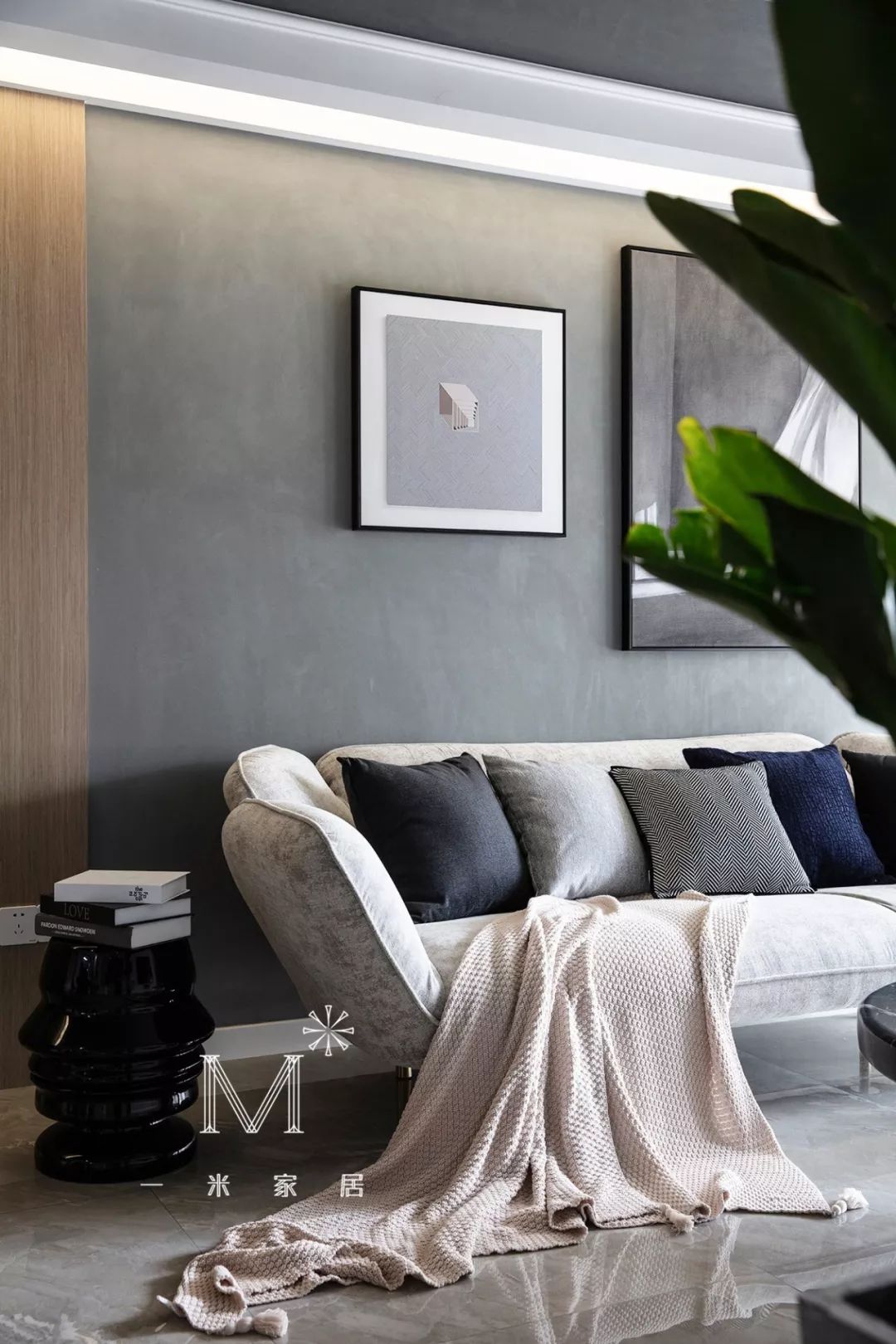 常州 89 平现代婚房，裸感水泥漆打造个性温暖空间-0