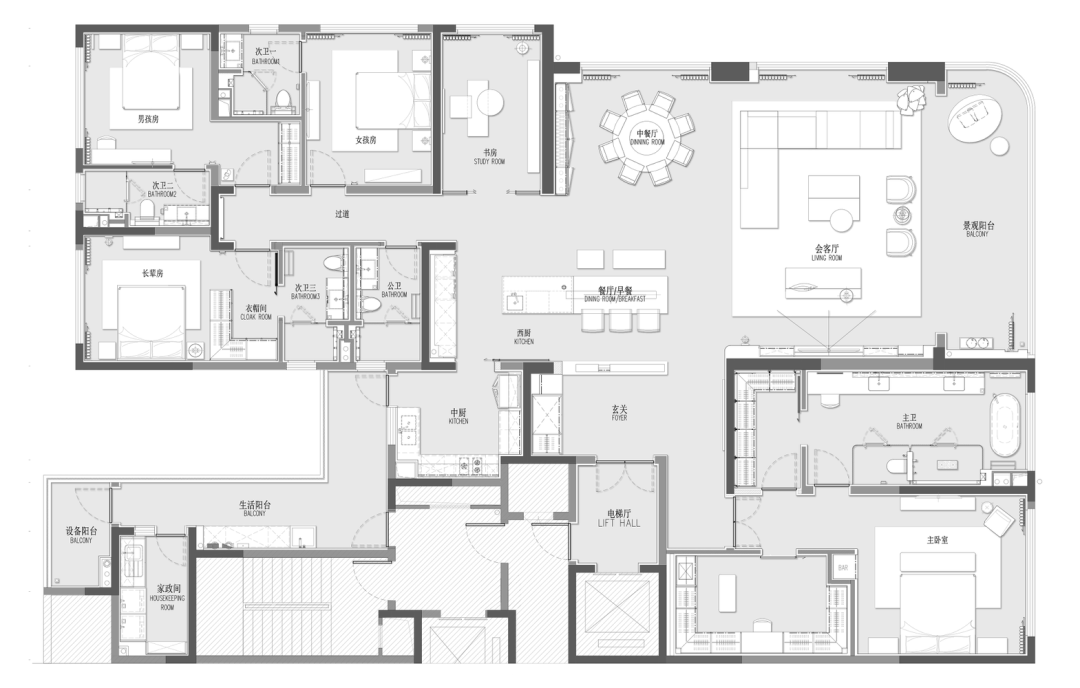 重庆 340㎡江景豪宅丨中国重庆丨LSD-57