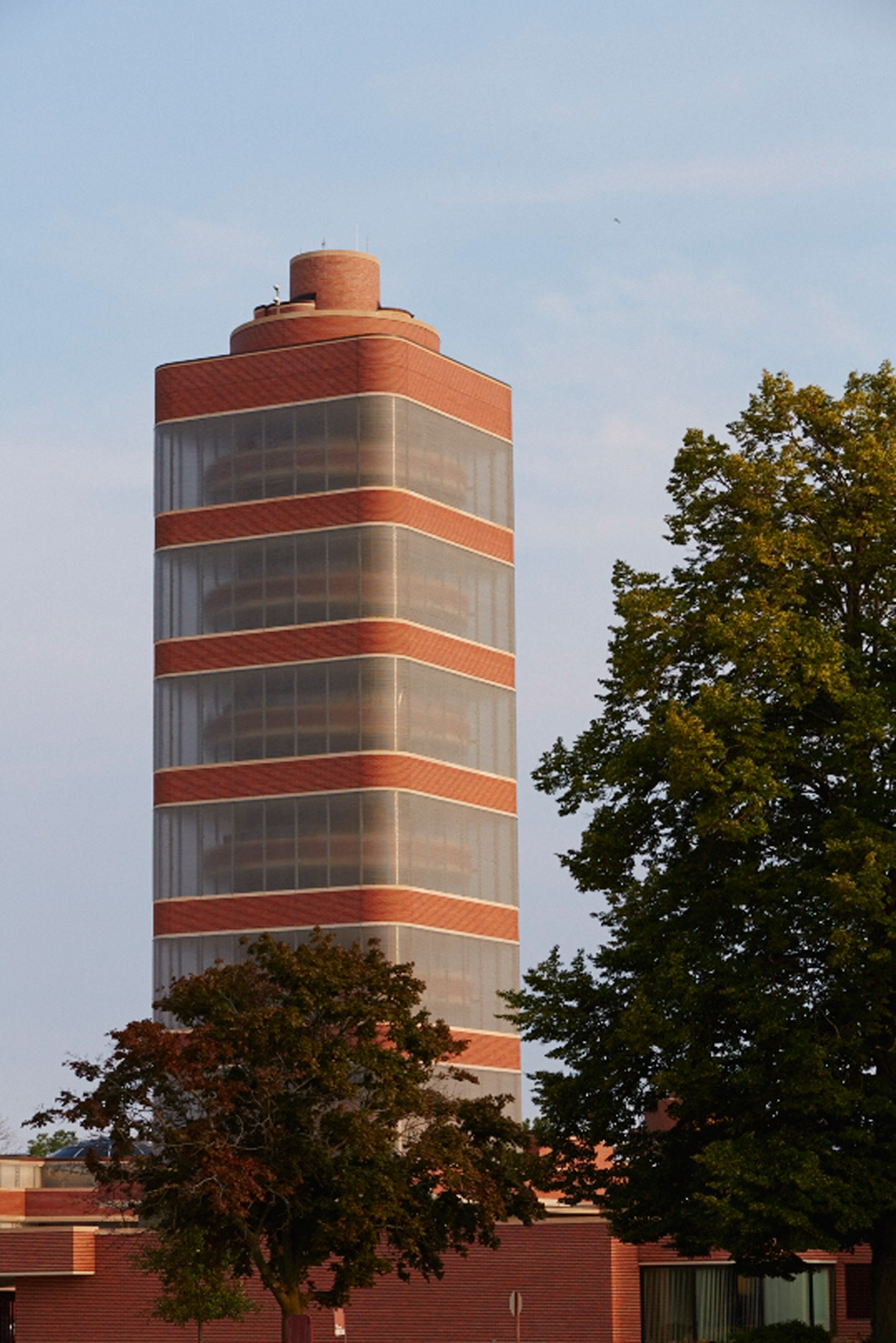 Frank Lloyd Wright designed the Johnson Wax offices like a forest open to the sky-20