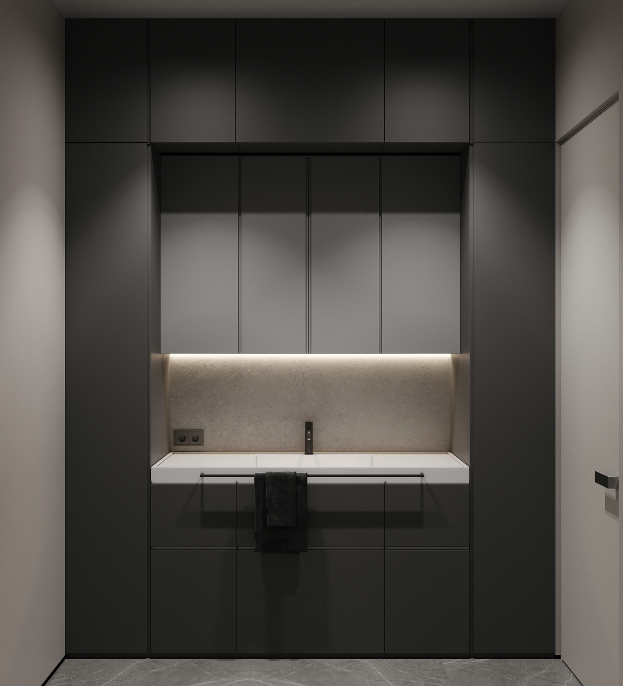 莫斯科灰色系公寓设计丨俄罗斯莫斯科-15