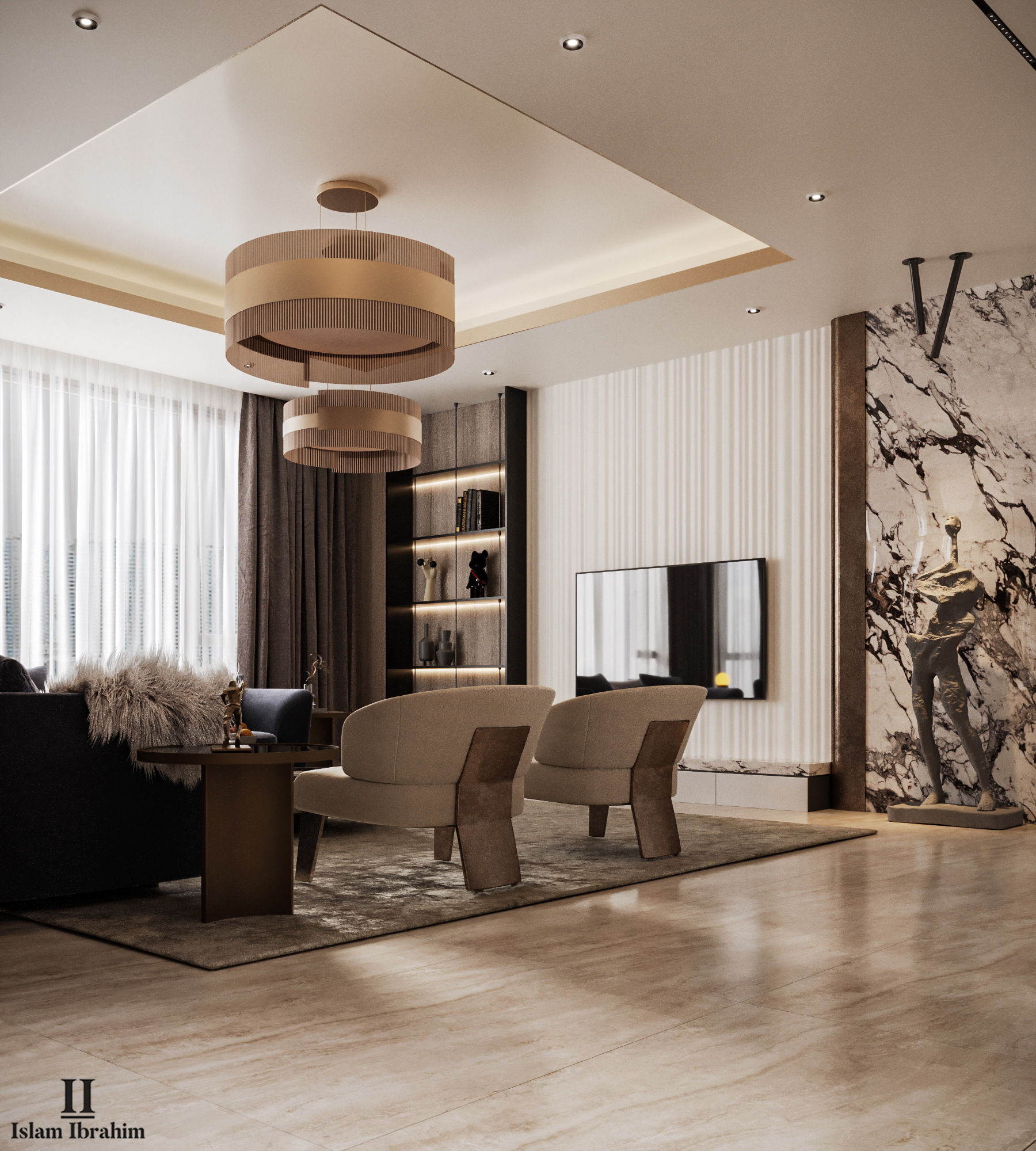 大厅和餐饮设计丨阿联酋丨ISLAM IBRAHIM-11
