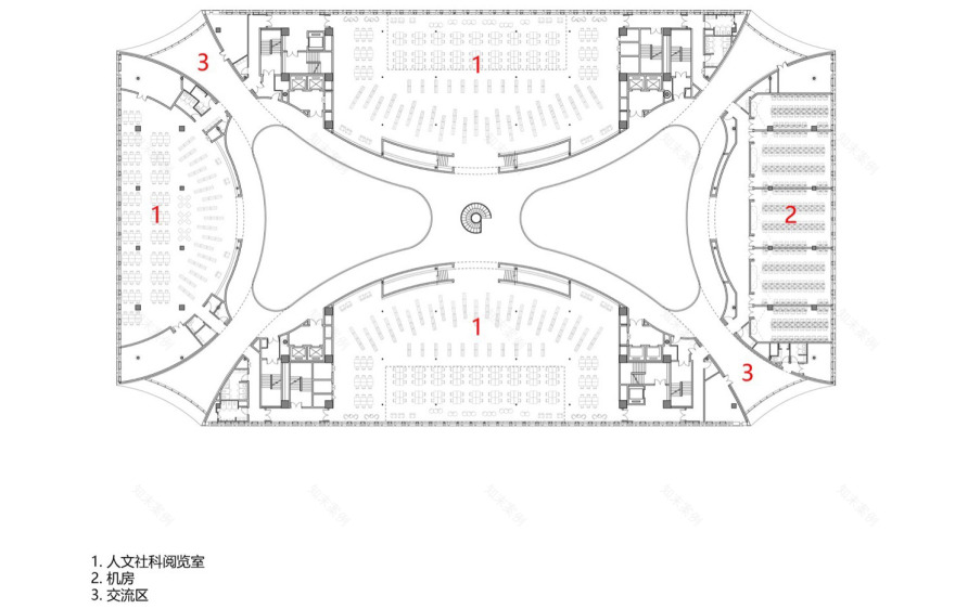河南信息科技学院图书馆丨中国鹤壁丨同济大学建筑设计研究院(集团)有限公司 四时方院-127
