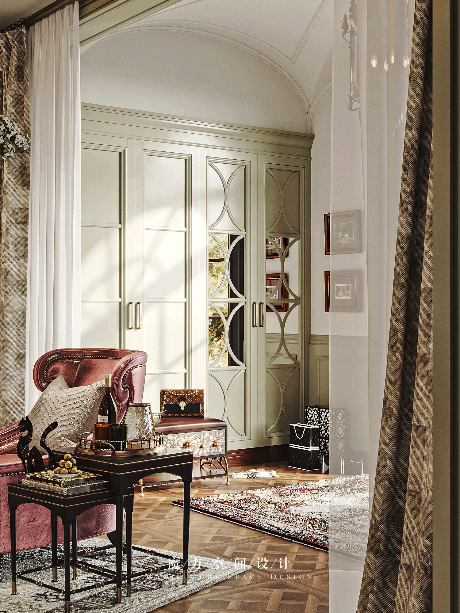 山东•美式复古住宅设计项目丨中国山东丨魔方空间设计-21