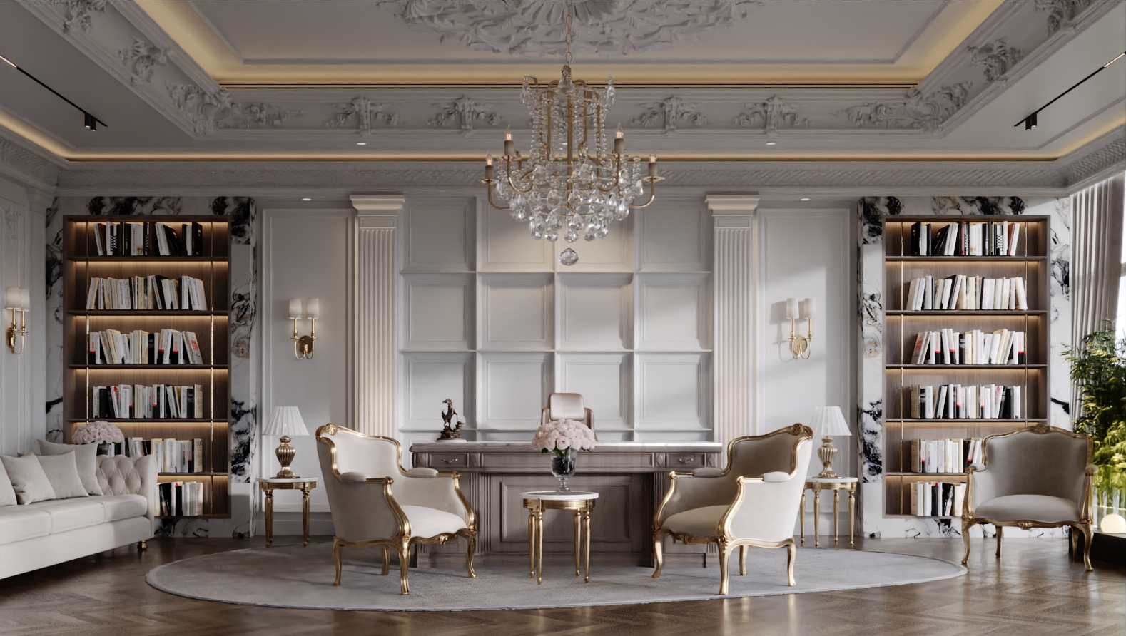 Manger Office Room  新古典风格办公室-8