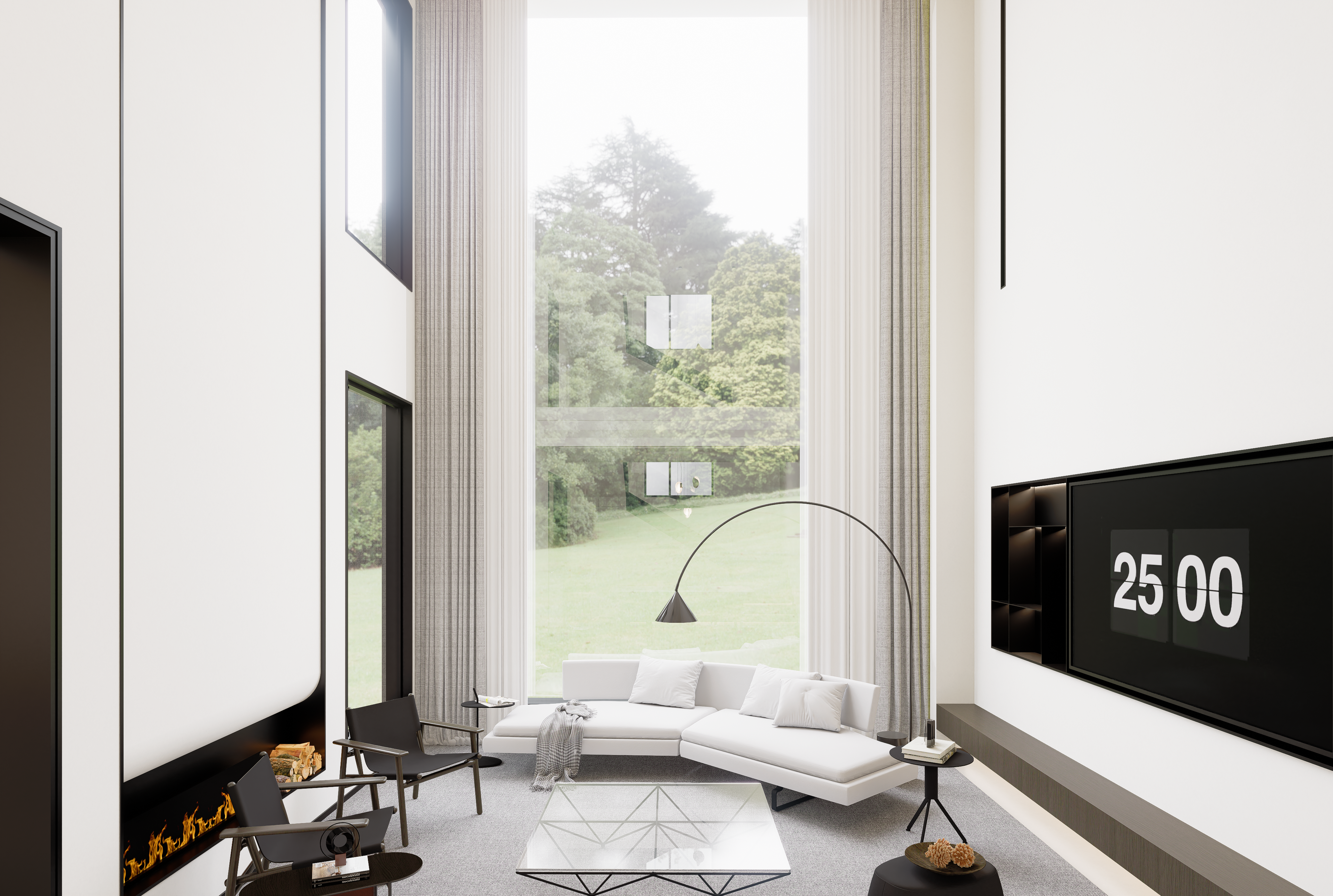 现代风格别墅客厅-13