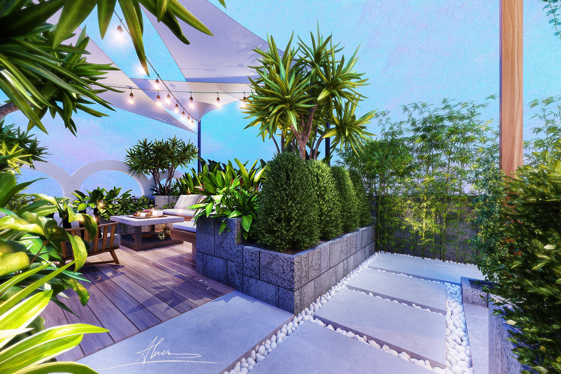 屋顶花园丨越南丨Hungnguyen-18