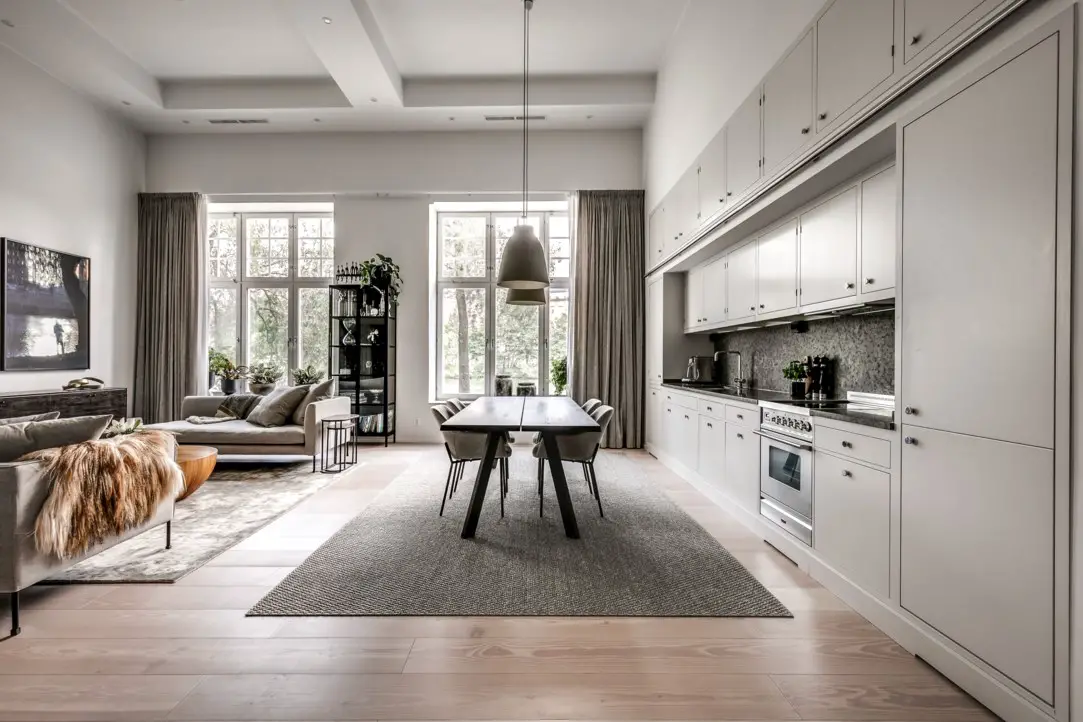 瑞典斯德哥尔摩工业建筑中的玻璃设计双层公寓-5