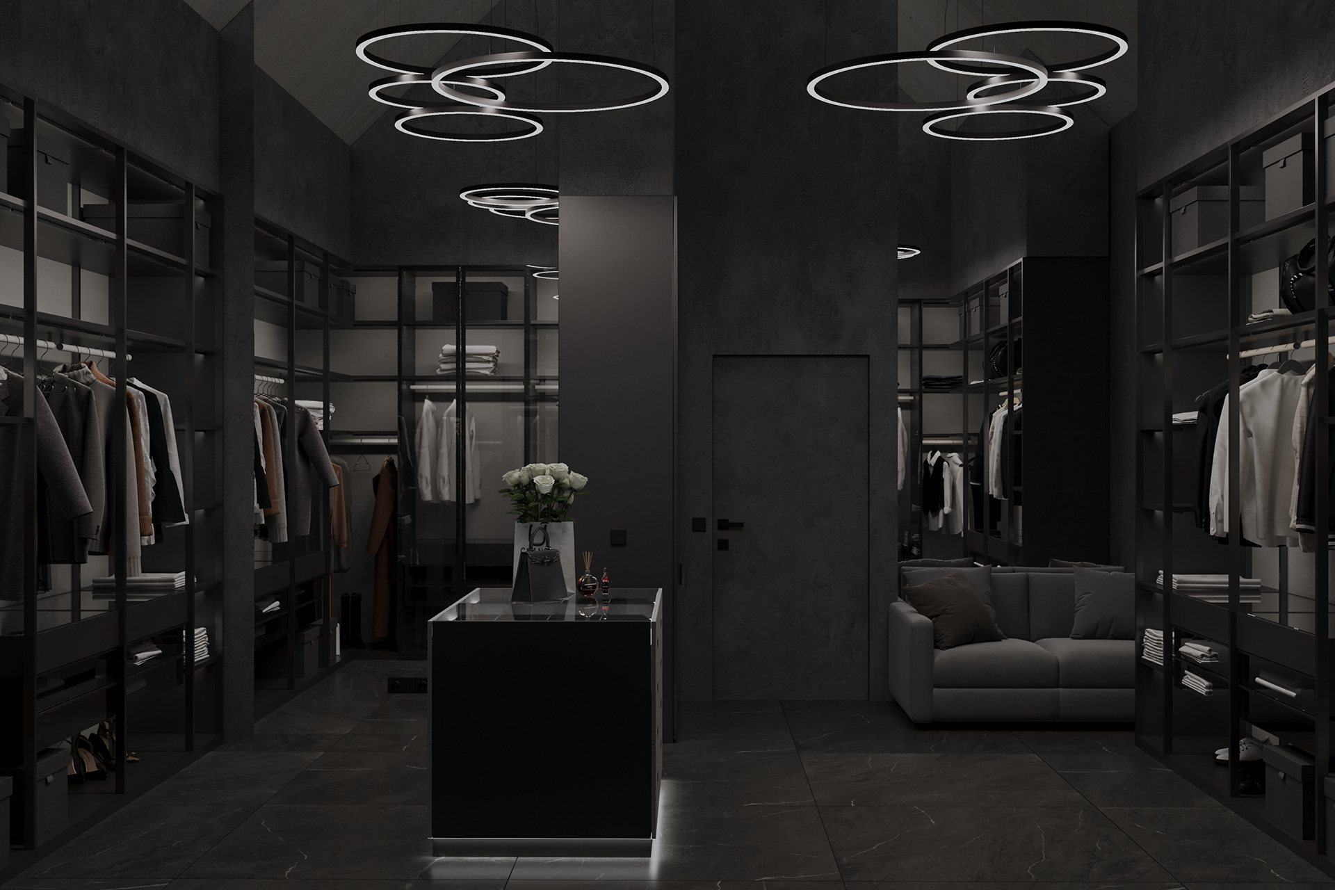 House in the mountains (master bedroom and wardrobe)-13