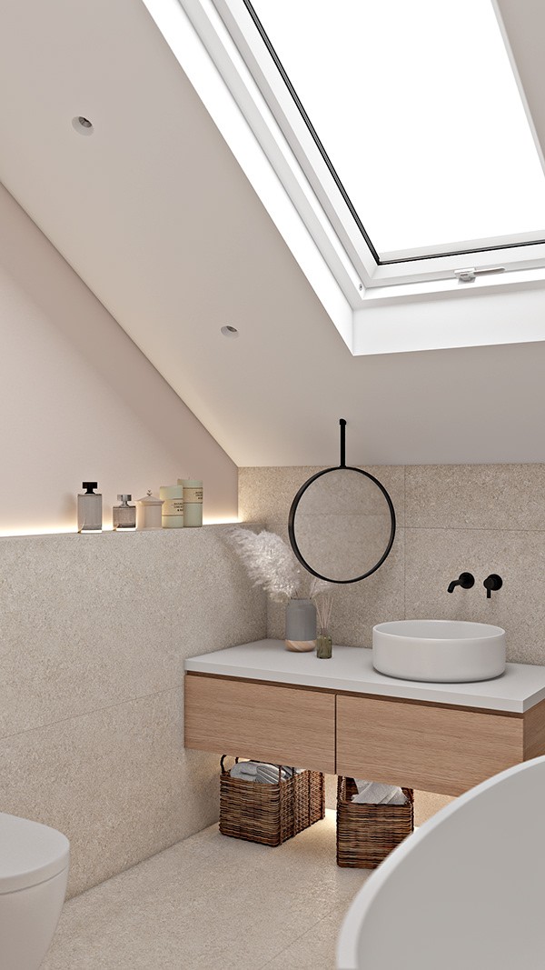 原木与浅灰色室内设计-20