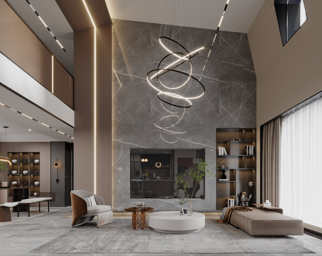 现代轻奢高级感 颜值绝了-1