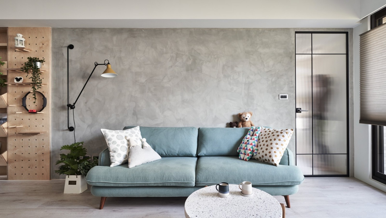 乐创空间设计 | 原木色浅蓝打造舒适生活-2