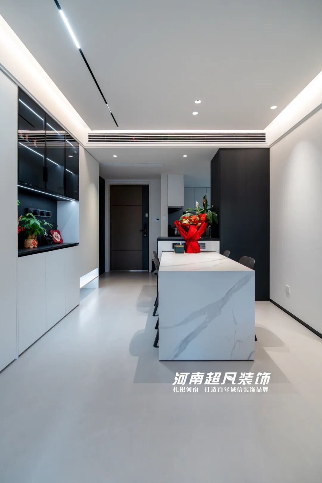 完工首发丨金水区美盛教育港湾，110平黑白灰极简风，色彩纯粹层次丰富-119