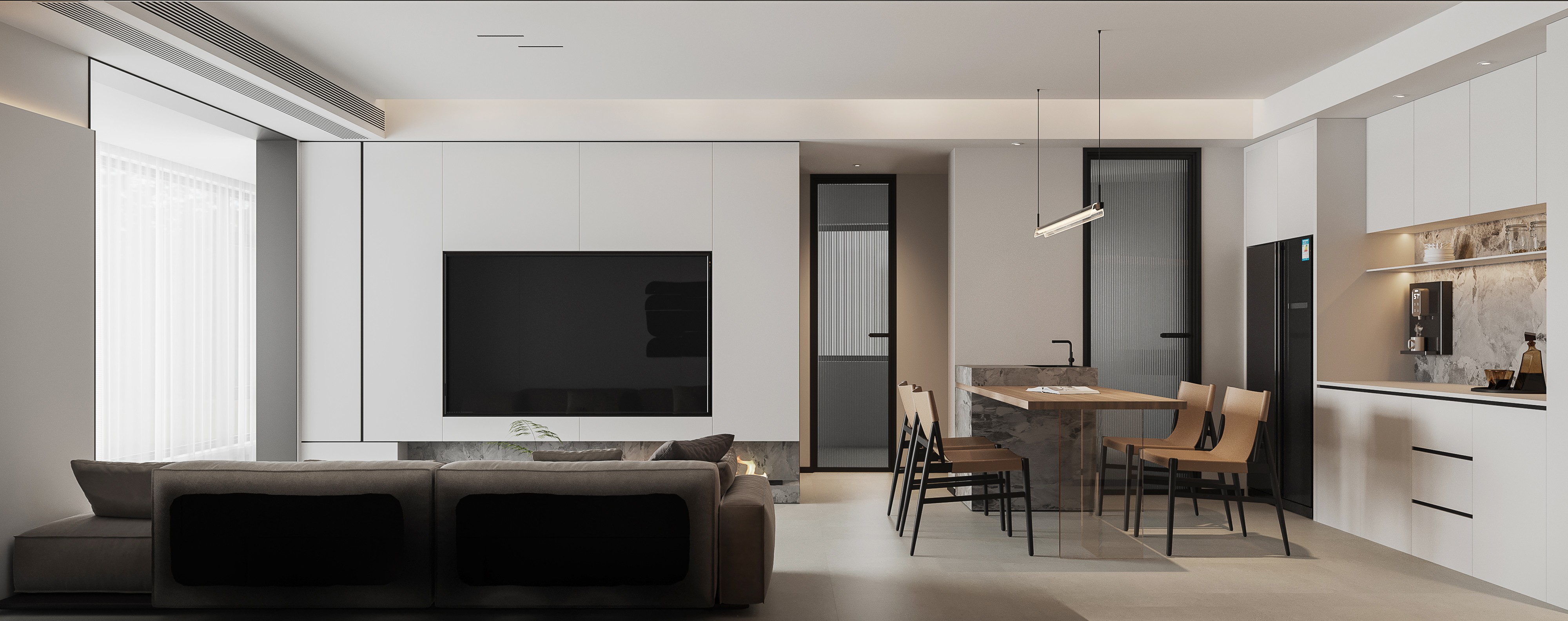 自然美感极简空间 极致简约-1