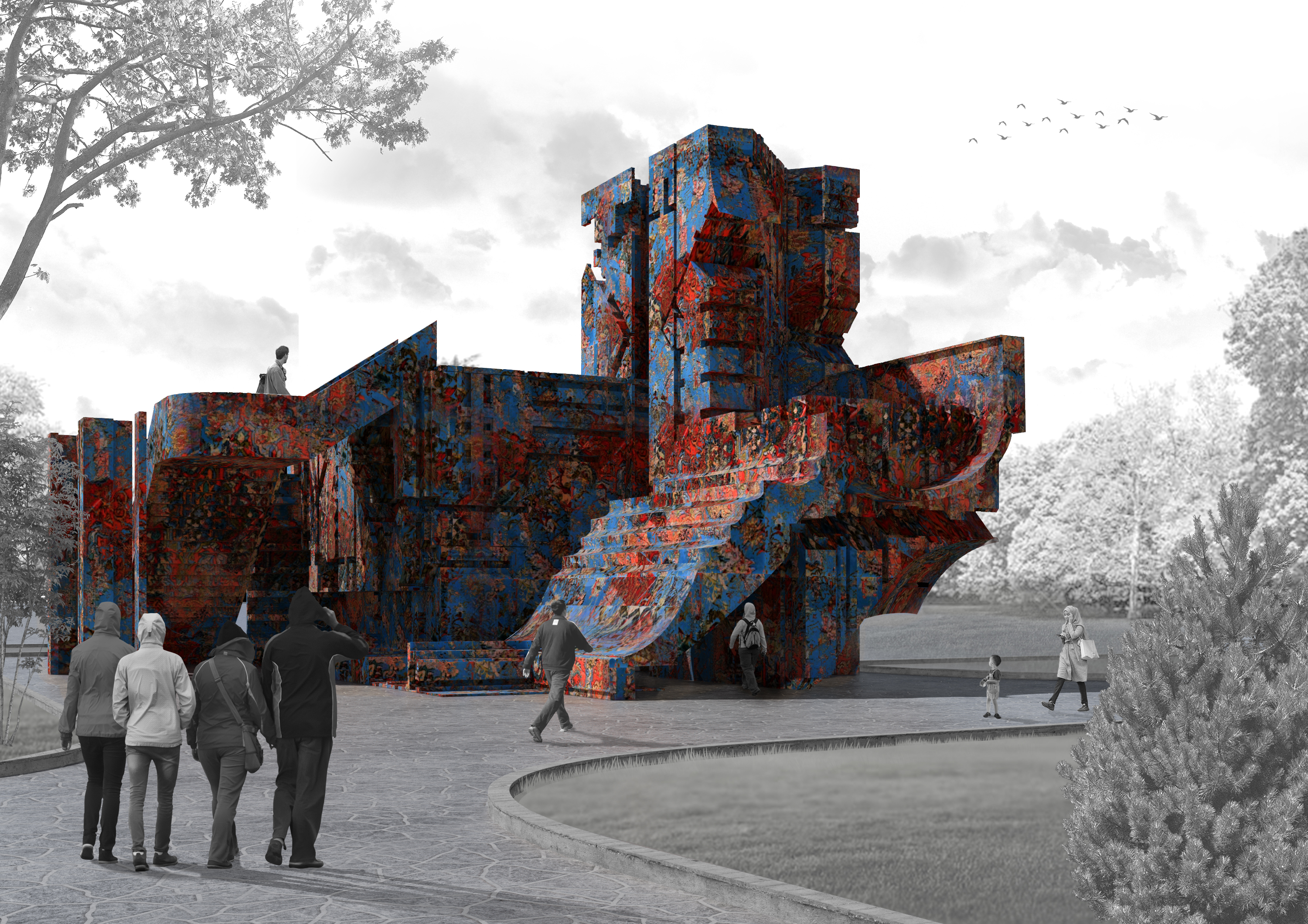 物体的城市花园丨伊朗丨Hexa office-39