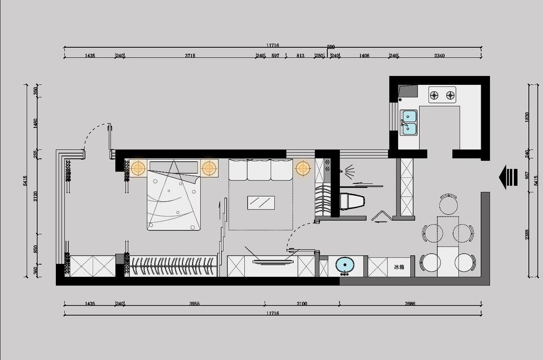 小户型变身宽敞明亮家居设计-2