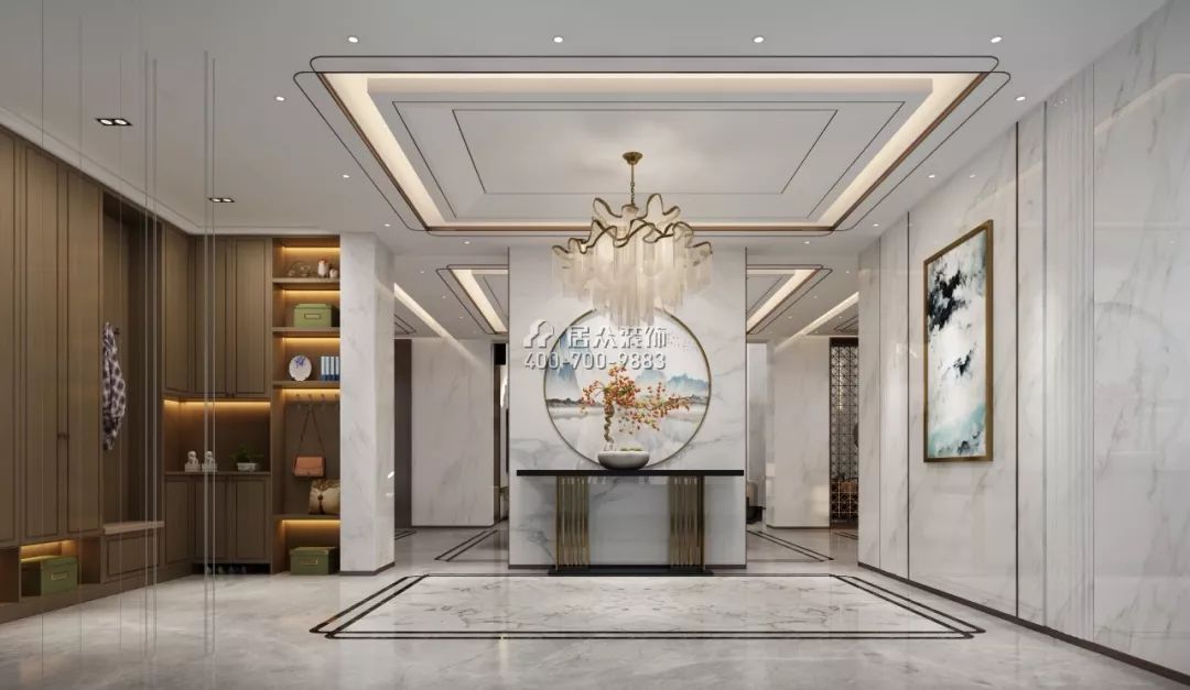 居众案例 | 1200㎡轻奢新中式别墅，意想不到的美！-7