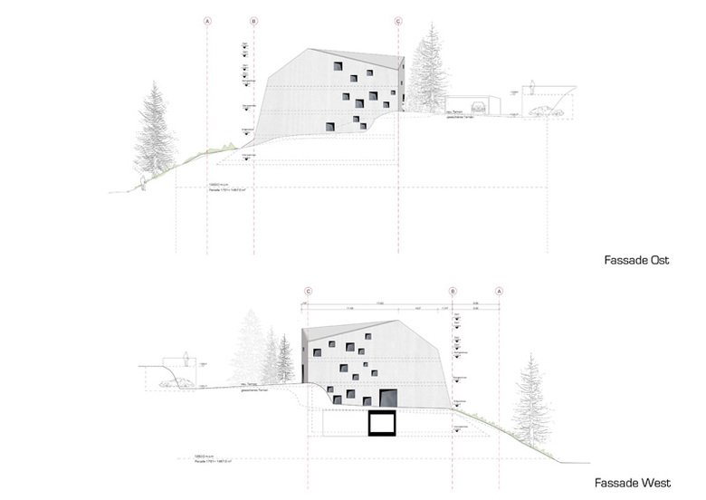 haefele schmid architekten ag丨«Motta Pitschna» MFH丨瑞士-13