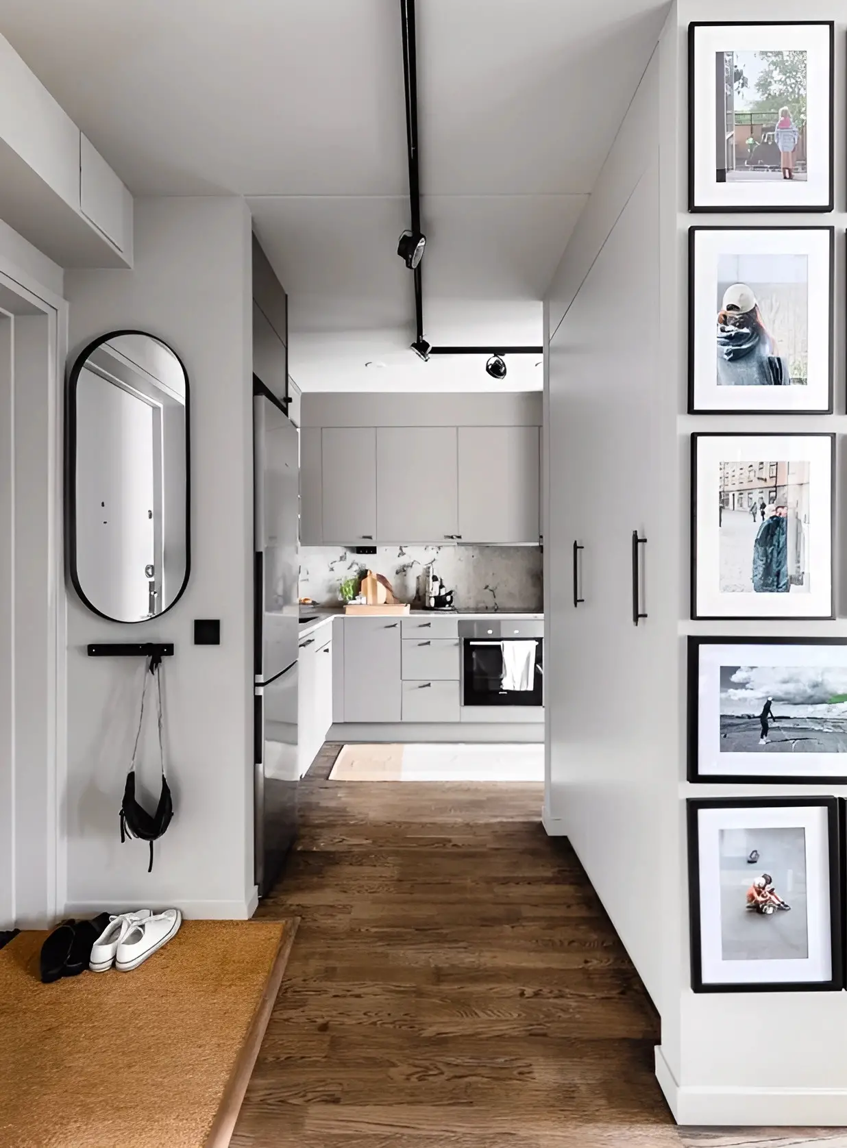 时尚玻璃墙 | 54m2 紧凑两居室的亮点设计-18