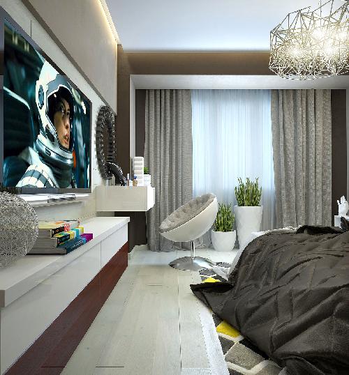 82平米公寓设计项目（风格为构成主义）-16